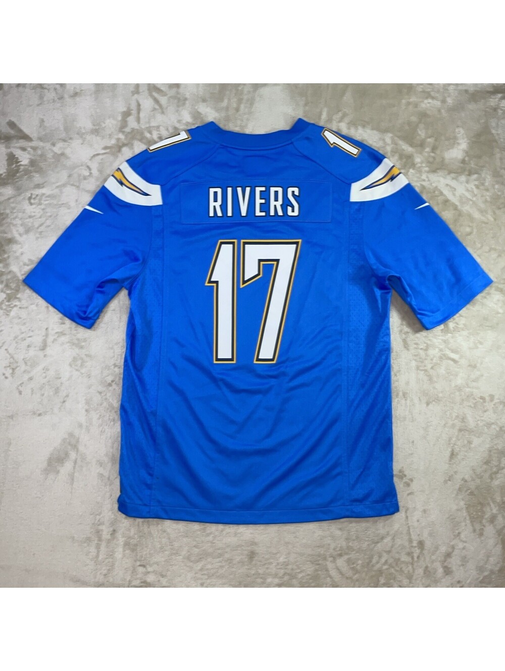 Nike On Field LA Chargers Philip Rivers #17 Football Jersey Powder Blue Mens M